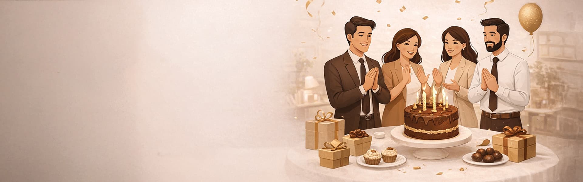 Corporate celebration cake subscription by Pistorium
